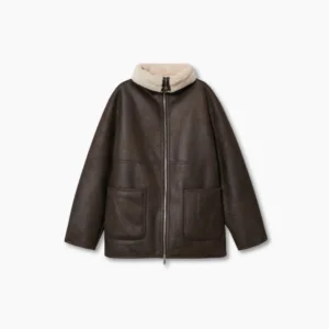 Faux shearling lining coat