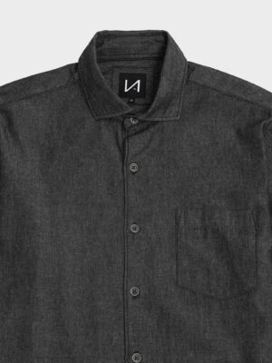 Vintage Denim Shirt - Dark Charcoal