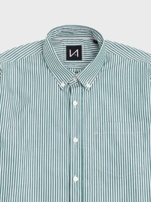 Earthy Stripes - White and Green
