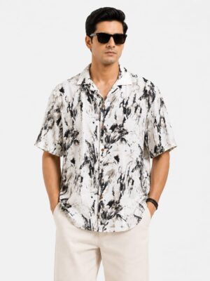 White & Blue Resort Shirt