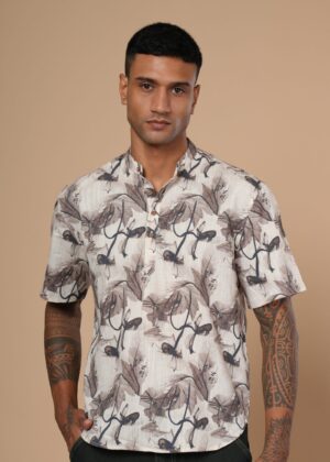 Brown Structural Resort Shirt